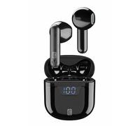 cellularline | Seek - Universale | Cuffiette Auricolari Bluetooth 5.0 HiFi Stereo con Custodia di Ricarica - Autonomia Totale di 15 Ore - Ricarica 2 Ore - Portata 10 Mt - Universale - Nero