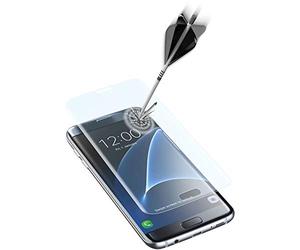 Cellularline Second Glass - Pellicola proteggi schermo ultra curva per Samsung Galaxy S7 Edge, in vero vetro temperato e design curvo per una perfetta corrispondenza - trasparente
