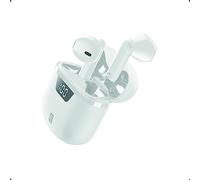cellularline SEEK PRO Auricolari Senza Fili con Custodia di Ricarica - Ricarica Veloce: 45 Minuti - Display Led: Indicazione Percentuale Carica Residua Custodia - Playtime: 15 Ore - Bianco
