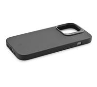 cellularline - Sensation+ per iPhone 15 Pro Max - Custodia Rigida in Silicone con Finitura Morbida Senza Effetto Grip - Bordi, Tasti, Fotocamera e Connettori Protetti - Nero