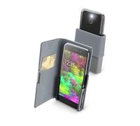 Cellularline Slide & Click - L: (Misure max telefono: 90mm * 170mm) Custodia a libro multicompatibile effetto pelle Nero