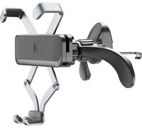 CellularLine Slide Fit - Universal - cellulare/smartphone - staffa attiva - auto - alluminio - nero (gravityholderk)