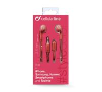 Cellularline Stylecolor Earphones - Jack 3.5mm Auricolare a capsula colorato con connettore Jack 3.5mm Cellularline
