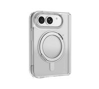 cellularline Spin Mag Custodia per iPhone Duo, Ring 360°, Compatibile con MagSafe,Trasparente