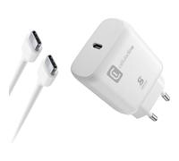 Cellularline Super Fast Charger Kit 25W - USB-C to USB-C - Samsung Caricabatterie da rete Super Fast Charge PD 25W con cavo