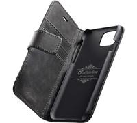 cellularline - Supreme - iPhone 11 Pro Max - Custodia a libro con tasche in vera pelle - Nero