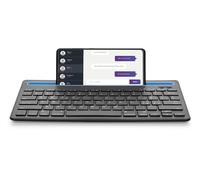 cellularline | Stand Keyboard Universal | Tastiera Bluetooth® con supporto per smartphone e tablet integrato, compatibile con Samsung ed Apple