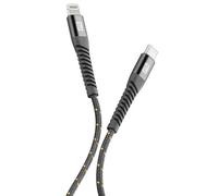 Cellularline Extreme Cable - USB-C to Lightning Cavo USB ultra resistente Nero