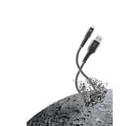 Cellularline EXTREME CABLE - Lightning Cavo USB ultra resistente Grigio/Nero