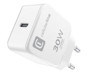 Cellularline The One Power Delivery 30W The One è il caricatore da rete che ti consente di ricaricare vari dispositivi Apple come iPhone, iPad e diversi modelli di MacBook a una velocità massima. - No