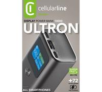 Cellularline Power Bank 10000mAh 30W con LCD display