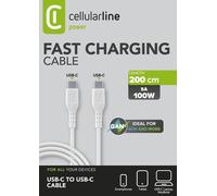 Cellularline USB-C Cable 5A 100W - 200 cm