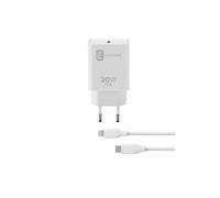 Cellularline USB-C Charger Kit 20W - USB-C to Lightning - iPhone 8 or later Caricabatterie da rete USB-C 20W per la carica alla