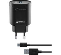 Cellularline USB Charger Kit QC - Type-C, Nero