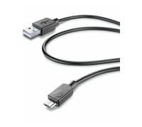 Cellularline USB DATA CABLE MEDIUM - MicroUSB Cavo USB da 60cm Nero