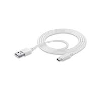 Cellularline USB to USB-C Data Cable Cavo USB-USB-C per Ricarica e sincronizzazione Dati Bianco