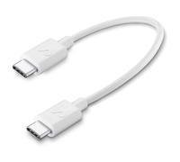 Cellularline - Usbdatactrusbc2cw Cavo Dati-usb-c To Usb-c-15 Cm-bianco CELLULARLINE