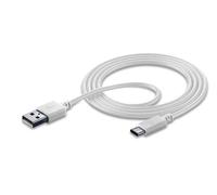 Cellularline USB to USB-C Data Cable Cavo USB-USB-C per Ricarica e sincronizzazione Dati Bianco