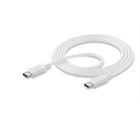 Cellularline - Usbdatacusbcctabw Cavi Dati-usb-c To Usb-c Cable-bianco CELLULARLINE