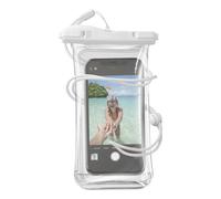 CELLULARLINE - VOYAGER22W Custodia Impermeabile universale per smartphone, protezione da acqua, cloro, sabbia e creme - Trasparente