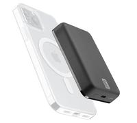 Cellularline Wireless power bank MAG 10000 Caricabatterie portatile compatibile con MagSafe Nero