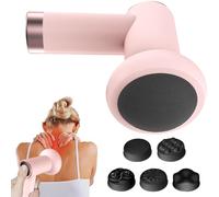 Cellulite Massage Tool, Electric Fat Sculpting Massager, Handheld Device with 5 Attachments, Targeting Addominal Belly, Neck, Legs and Thighs for Effective Cellulite Removal