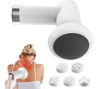 Cellulite Massage Tool, Electric Fat Sculpting Massager, Handheld Device with 5 Attachments, Targeting Abdominal Belly, Neck, Legs and Thighs for Effective Cellulite Removal