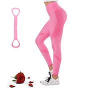 Cellumove, leggings, Redefine Your Silhouette effortlessly, High Rise Anti-Cellulite Sports Leggings, Soft and Stretchy, Fitness &Yoga, Colore: rosa., L szczupły