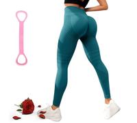 Cellumove, leggings, Redefine Your Silhouette effortlessly, High Rise Anti-Cellulite Sports Leggings, Soft and Stretchy, Fitness &Yoga, azzurro, XXL sottile