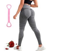 Cellumove, leggings, Redefine Your Silhouette effortlessly, High Rise Anti-Cellulite Sports Leggings, Soft and Stretchy, Fitness &Yoga, grigio, L szczupły
