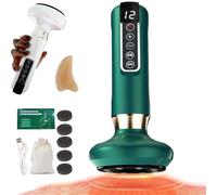Cellurette Pro Massaggiatore, Massaggiatore Anticellulite Professionale per Attenua Cellulite e Smagliature - Elettrico 12 Livelli Regolabili, Pelle più Liscia e Tonica dal 1º Utilizzo (Green)