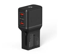 Celly Adattatore da Viaggio Universale 45W con Doppia Porta USB-C