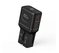 Celly - Adattatore da Viaggio Universale 65W, Multiplug Slim con 2 Porte USB-C, Compatibile 150+ Paesi, Ricarica Rapida, Design Compatto e Sicuro