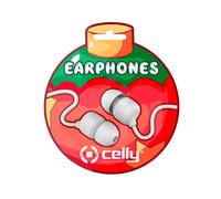 CELLY Auricolare In-ear Cablato Bianco con Controllo Volume