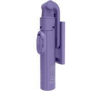 Celly, Bastone Selfie Universale con Bluetooth, Asta Regolabile e Portatile, Treppiedi Integrato, Compatibile con Smartphone Fino a 7'', Colore Viola