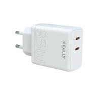 Celly Tc2usbc35wwh 35w Usb-c Wall Charger Trasparente
