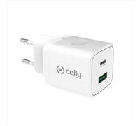 Celly - Caricatore Da Rete Tc2usbusbc20wwh-bianco Celly