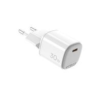 Celly UPTC1USBC30WWH, Caricatore USB-C, Caricabatterie Portatile da 30W con Tecnologia GaN, Compatibile con Vari Modelli dei Maggiori Produttori