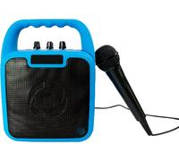 celly Cassa Bluetooth Altoparlante Amplificato Karaoke Potenza 10 Watt con Microfono colore Blu Nero - KIDSPARTYBL
