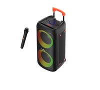 Celly, Cassa Bluetooth Portatile con Microfono Wireless e Effetti Luminosi, Tecnologia True Wireless Stereo per Feste ed Eventi, Facile da Trasportare, Potenza di 40W