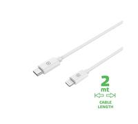 CELLY - CAVO BIANCO USB LIGHTNING TO TYPE C 2 METRI Accessori Telefonia