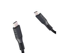 Celly, Cavo con Connettori USB-C Linea Black Label, Cavo in PVC, Compatibile con Power Delivery, 60W Supportati, Ricarica Rapida, Cavo di 2 metri di Lunghezza, Nero