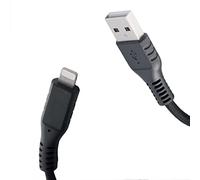 Celly, Cavo con Connettori USB e Lightning Linea Black Label, Cavo in PVC con Ricarica Rapida, Cavo di 2 metri di Lunghezza, Fino a 2,4 A di Potenza in Uscita, Nero