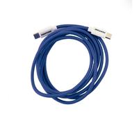 Celly, Cavo USB-C a USB-C con Connettore Reversibile per Ricarica Veloce, Lunghezza 1,5 m, Connettori in PVC e Rivestimento in Nylon Anti-piegamento, Carica e Trasferimento Dati Rapidi, Blu