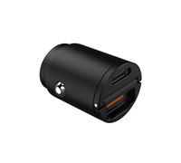 Celly ProPower CC MINI - Caricabatteria Auto USB-C PD 30W + USB-A 2.4A, 30 Watt - Nero