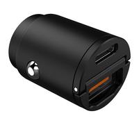 Celly ProPower CC MINI - Caricabatteria Auto USB-C PD 30W + USB-A 2.4A, 30 Watt - Nero