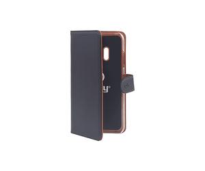 CELLY Celly - Wally Case Galaxy J4 2018 Black Custodia a libro per Samsung GALAXY J4 (2018), Black
