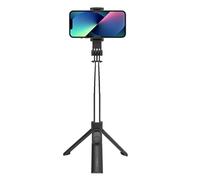 Celly, Bastone Selfie Universale con Bluetooth, Asta Regolabile e Portatile, Treppiedi Integrato, Compatibile con Smartphone Fino a 7'', Colore Nero
