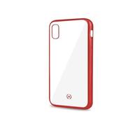 CELLY Cover iPhone XR Trasparente Rosso Antigraffio