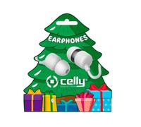 CELLY cuffie auricolari in-ear cablati bianchi per musica e chiamate